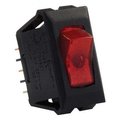 Jr Products ILLUMINATED 12V ON/OFF SWITCH, RED/BLACK 12525